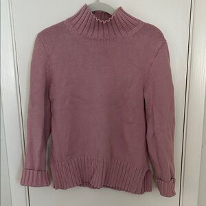 J. Crew Pink Turtleneck Sweater